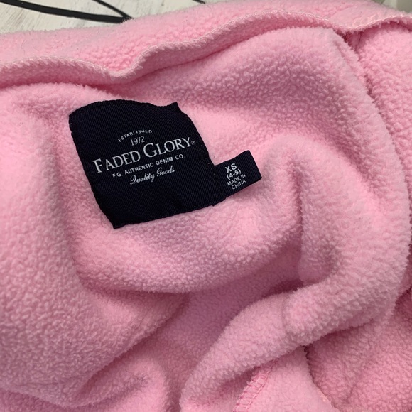 Pink faded glory fleece. Size 4/5 - Picture 2 of 3